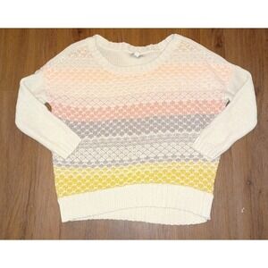 American Eagle Womens Multicolor Striped Chunky Knit Sweater. Size medium.